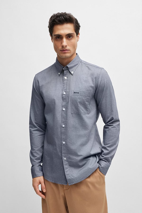 ΠΟΥΚΑΜΙΣΟ BOSS - 410 ΜΠΛΕ